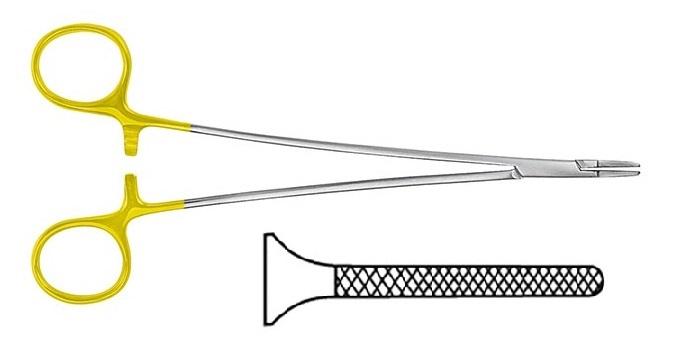 TC RYDER "FRENCH EYE" Голкотримач; прямий; із зубчиками; 13,0см. Tontarra Medizintechnik GmbH